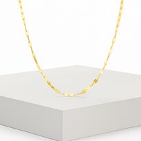 Cadena Grano De Café Oro Amarillo 10k 2mm Dorado Mujer Amarillo 50 Cm