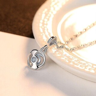 Foto 4 | Foto 4 | Collar Huoguo Con Colgantes De Plata 925 Con Circonitas Azules Para Mujer - Venta Internacional.