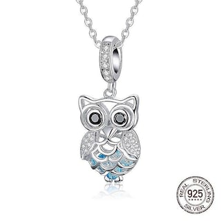 Foto 4 | Foto 4 | Collar Con Colgante De Plata De Ley 925 Con Diseño De Búho Para Mujer - Venta Internacional.