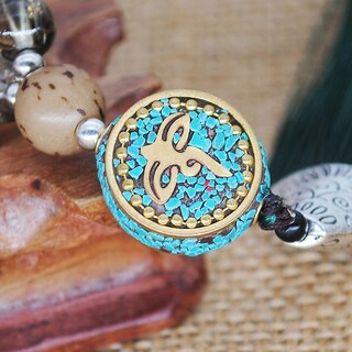 Foto 4 | Foto 4 | Collar Huoguo Con Colgante Bohemio Con Borlas Cadena De Suéter Cuentas De Madera - Venta Internacional.