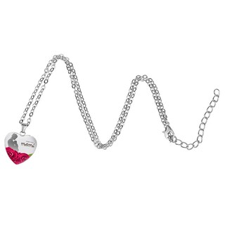 Foto 3 | Foto 3 | Collar Con Colgante En Forma De Corazón Grabado «te Amo» Para Mamá - Venta Internacional.