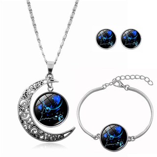 Foto 1 | Foto 1 | Set De Collar Pendientes Y Pulsera Con 12 Constelaciones Para Mujer - Venta Internacional.