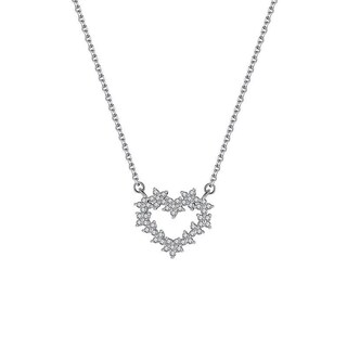 Foto 1 | Foto 1 | Collar Huoguo Qd047 Para Mujer Chapado En Plata De Ley Con Forma De Corazón - Venta Internacional.