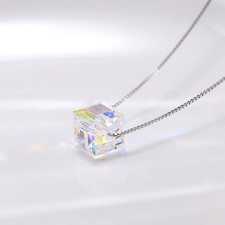 Foto 2 | Foto 2 | Collar Huoguo Cube Sugar Crystal S925 De Plata De Ley - Venta Internacional.