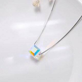 Foto 4 | Foto 4 | Collar Huoguo Cube Sugar Crystal S925 De Plata De Ley - Venta Internacional.