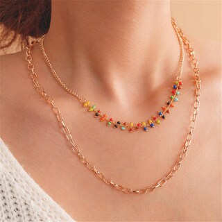 Foto 3 | Foto 3 | Collar Huoguo Aleación De Bolas De Arroz Color Bohemio Estilo Clan - Venta Internacional.