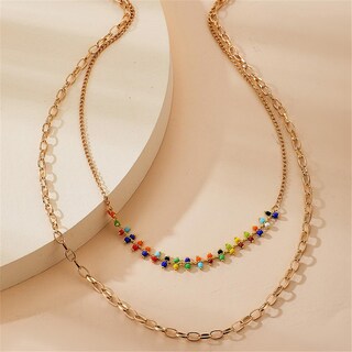 Foto 5 | Foto 5 | Collar Huoguo Aleación De Bolas De Arroz Color Bohemio Estilo Clan - Venta Internacional.