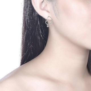 Foto 3 | Foto 3 | Pendientes De Plata De Ley 925 Con Forma De Corazón Y Cristal Morado Para Mujer - Venta Internacional.