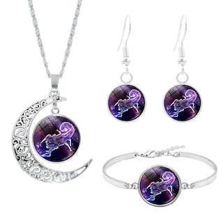 Foto 1 | Foto 1 | Set De Collar Pendientes Y Pulsera Con 12 Constelaciones Para Mujer - Venta Internacional.