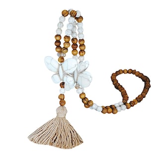 Foto 1 | Foto 1 | Collar Con Colgante Para Mujer Borla Cuentas De Madera Cadena Bohemia - Venta Internacional.