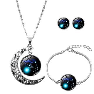 Foto 1 | Foto 1 | Set De Collar Pendientes Y Pulsera Con 12 Constelaciones Para Mujer - Venta Internacional.