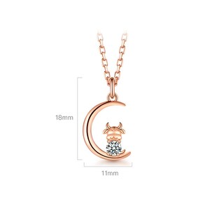 Foto 3 | Foto 3 | Collar Huoguo Con Colgante De Cristal De Doble Anillo Para Mujer - Venta Internacional.