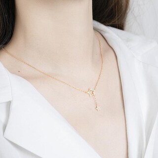 Foto 2 | Foto 2 | Collar Huoguo Con Colgante De Estrella De Plata De Ley 925 Para Mujer - Venta Internacional.
