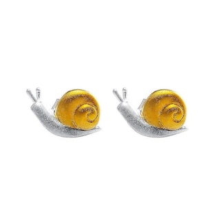 Foto 1 | Foto 1 | Pendientes Huoguo De Plata 925 Con Diseño De Bonito Caracol Para Mujer - Venta Internacional.