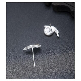 Foto 4 | Foto 4 | Pendientes Huoguo De Plata 925 Con Diseño De Bonito Caracol Para Mujer - Venta Internacional.