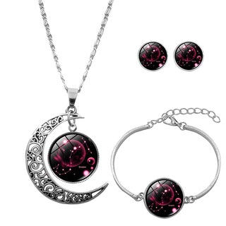 Foto 1 | Foto 1 | Set De Collar Pendientes Y Pulsera Con 12 Constelaciones Para Mujer - Venta Internacional.