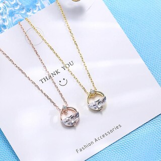 Foto 2 | Foto 2 | Collar Huoguo S925 Con Cadena Cruzada De Plata De Ley Para Mujer - Venta Internacional.