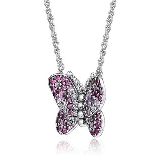 Foto 5 | Foto 5 | Colgantes Huoguo  Colgantes  Deslumbrantes Piedras Rosas Y Mariposas - Venta Internacional.