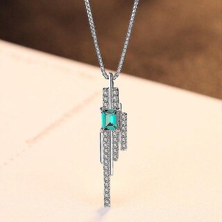 Foto 4 | Foto 4 | Colgantes Huoguo: Amuletos Y Colgantes  Azul Esmeralda Y Verde Plata 925 - Venta Internacional.