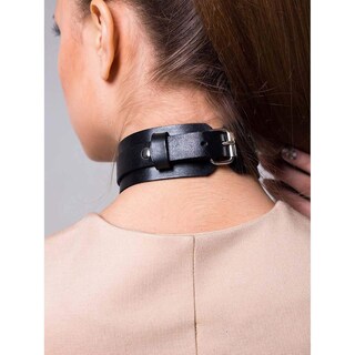 Foto 5 | Foto 5 | Gargantilla Huoguo De Piel Gótica Negra Para Mujer - Venta Internacional.