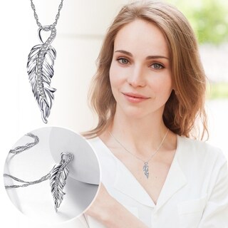 Foto 2 | Foto 2 | Collar Huoguo Con Colgante En Forma De Hoja De Ala Y Clavícula Para Mujer - Venta Internacional.