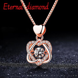 Foto 2 | Foto 2 | Colgante Huoguo Con Forma De Corazón De Amor Con Cristales Para Mujer - Venta Internacional.