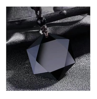 Foto 3 | Foto 3 | Collar De Obsidiana Estrella Hexagonal Negro