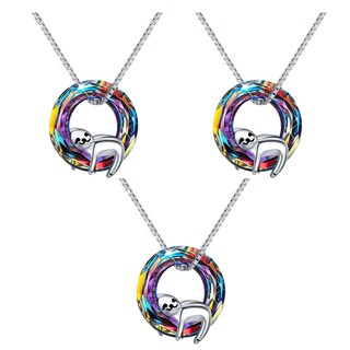 Foto 1 | Foto 1 | Collar con Dije de Perezoso High Monaco MXNEC-003 Multicolor 3 Piezas