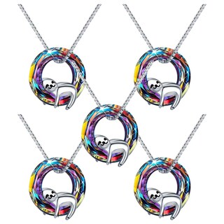 Foto 2 | Foto 2 | Collar con Dije High Monaco Oso Perezoso en Aro 5 Piezas de Metal
