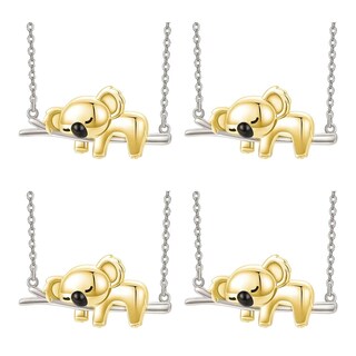 Foto 2 | Foto 2 | Cadenas Con Dije De Koala High Monaco  Mxkgd-004  4 Pzas  Collar Koala/rama