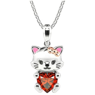 Foto 2 | Foto 2 | Collar de Gatita con Córazon High Mónaco Mxtne-001 1 Pieza Collar Gatita/Corazón  Plata/Rojo