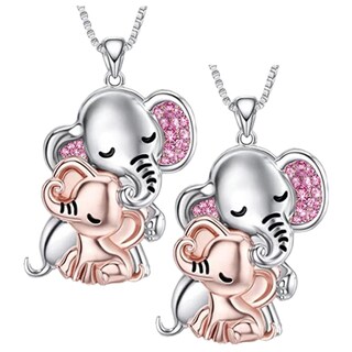 Foto 1 | Foto 1 | Collar de Elefante High Monaco Mxehk-002 2 Pzas color Plata con Rosa
