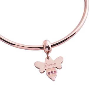 Foto 2 | Foto 2 | Charm Para Pulsera Dije De Abeja Luckyly Modelo Bee Oro Rosa
