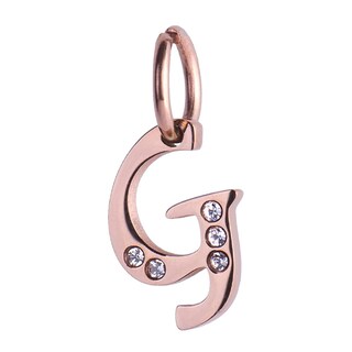 Foto 1 | Foto 1 | Charm para Pulsera Inicial G Luckyly Lizzy Oro Rosa