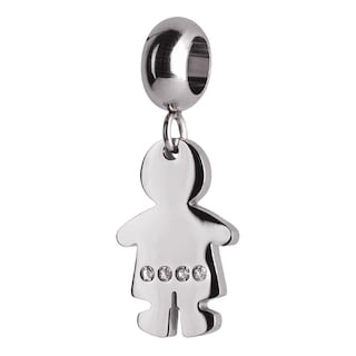 Foto 1 | Foto 1 | Charm Para Pulsera Dije De Niño Luckyly Modelo Abby Plata