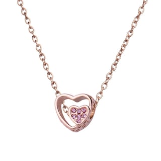 Foto 4 | Foto 4 | Charm Para Pulsera Dije De Corazón Doble Luckyly Modelo Talia Oro Rosa