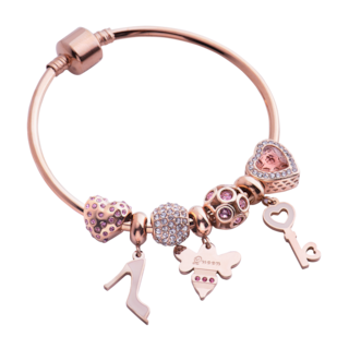 Foto 3 | Foto 3 | Dije para Pulsera Luckyly Rosa