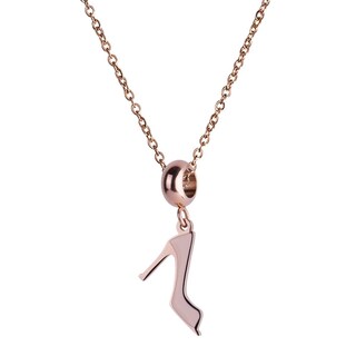 Foto 4 | Foto 4 | Charm Para Pulsera Dije De Zapatilla Rosa Luckyly Modelo Stiletto Oro Rosa
