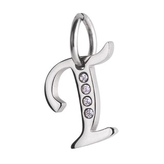 Foto 1 | Foto 1 | Charm para Pulsera Dije Inicial Letra Luckyly, Modelo Lizzy Plata, Letra T