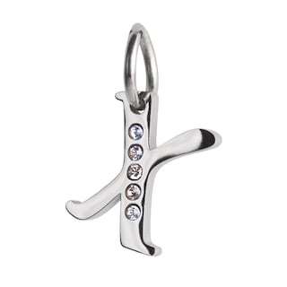 Foto 1 | Foto 1 | Charm para Pulsera Dije Inicial Letra Luckyly, Modelo Lizzy Plata, Letra X