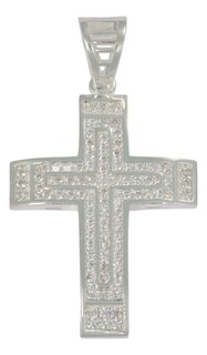Foto 1 | Foto 1 | Dije Turco De Plata 925 De Cruz Elevada Con Zirconia