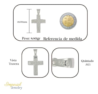 Foto 2 | Foto 2 | Dije Turco De Plata 925 De Cruz Elevada Con Zirconia