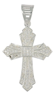 Foto 1 | Foto 1 | Dije Turco de Plata con Diseño de Cruz