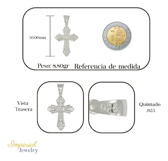 Foto 2 | Foto 2 | Dije Turco de Plata con Diseño de Cruz