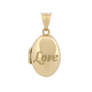 Foto 1 | Foto 1 | Dije Oval Love Relicario 1.5 Cm Oro Sólido 14k