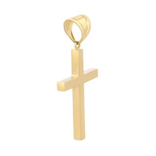 Foto 2 | Foto 2 | Dije Cruz Lisa 3.0 Cm Oro Sólido 10k