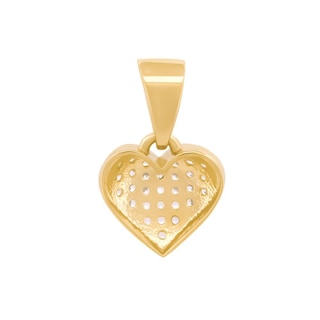 Foto 2 | Foto 2 | Dije Corazón Zirconias 0.9 Cm Oro Sólido 10k