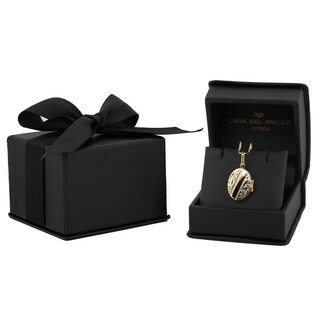 Foto 3 | Foto 3 | Dije Relicario Oval 2 Vistas Facetado Oro Sólido 10k