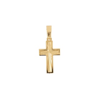 Foto 1 | Foto 1 | Cruz Zekie 7054 Oro 14k Amarillo Diamantada