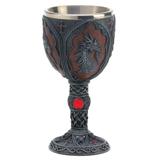 Foto 1 | Foto 1 | Chalice Zingz & Thingz Gothic Dragon En Poliresina Y Acero Inoxidable - Venta Internacional.